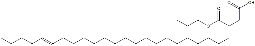 3-(18-Tricosenyl)succinic acid 1-hydrogen 4-propyl ester Struktur