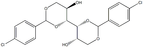 1-O,3-O:4-O,6-O-Bis(4-chlorobenzylidene)-D-glucitol Struktur