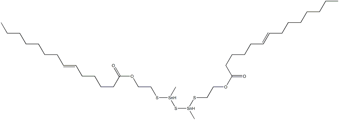 Bis[methyl[[2-(5-tridecenylcarbonyloxy)ethyl]thio]stannyl] sulfide Struktur