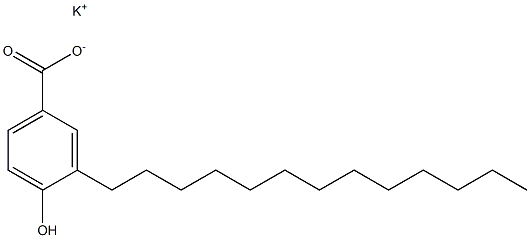 3-Tridecyl-4-hydroxybenzoic acid potassium salt Struktur