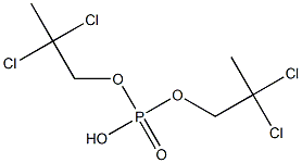 Phosphoric acid hydrogen bis(2,2-dichloropropyl) ester Struktur