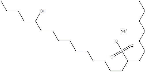 19-Hydroxytricosane-8-sulfonic acid sodium salt Struktur