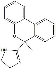 2-(6-Methyl-6H-dibenzo[b,d]pyran-6-yl)-2-imidazoline Struktur