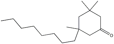 3,5,5-Trimethyl-3-octylcyclohexanone Struktur