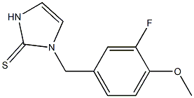 1-(3-Fluoro-4-methoxybenzyl)-1H-imidazole-2(3H)-thione Struktur