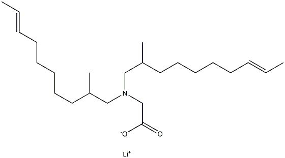 N,N-Bis(2-methyl-8-decenyl)aminoacetic acid lithium salt Struktur