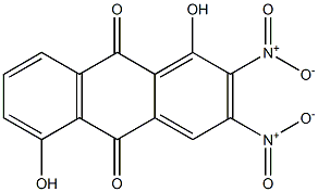 1,5-Dihydroxy-2,3-dinitroanthraquinone Struktur