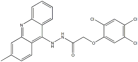 N'-(3-Methylacridin-9-yl)-2-(2,4,5-trichlorophenoxy)acetohydrazide Struktur