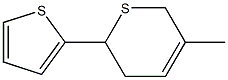 5,6-Dihydro-3-methyl-6-(2-thienyl)-2H-thiopyran Struktur