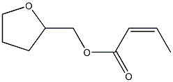 (Z)-2-Butenoic acid tetrahydrofuran-2-ylmethyl ester Struktur