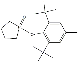 1-(2,6-Ditert-butyl-4-methylphenoxy)-1-oxo-1,1,2,3,4,5-hexahydro-1H-phosphole Struktur