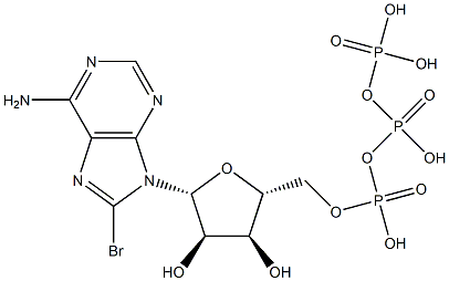 8-Bromoadenosine 5'-triphosphoric acid Struktur