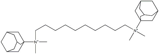 N,N'-Bis(adamantan-1-yl)-N,N,N',N'-tetramethyldecane-1,10-diaminium Struktur