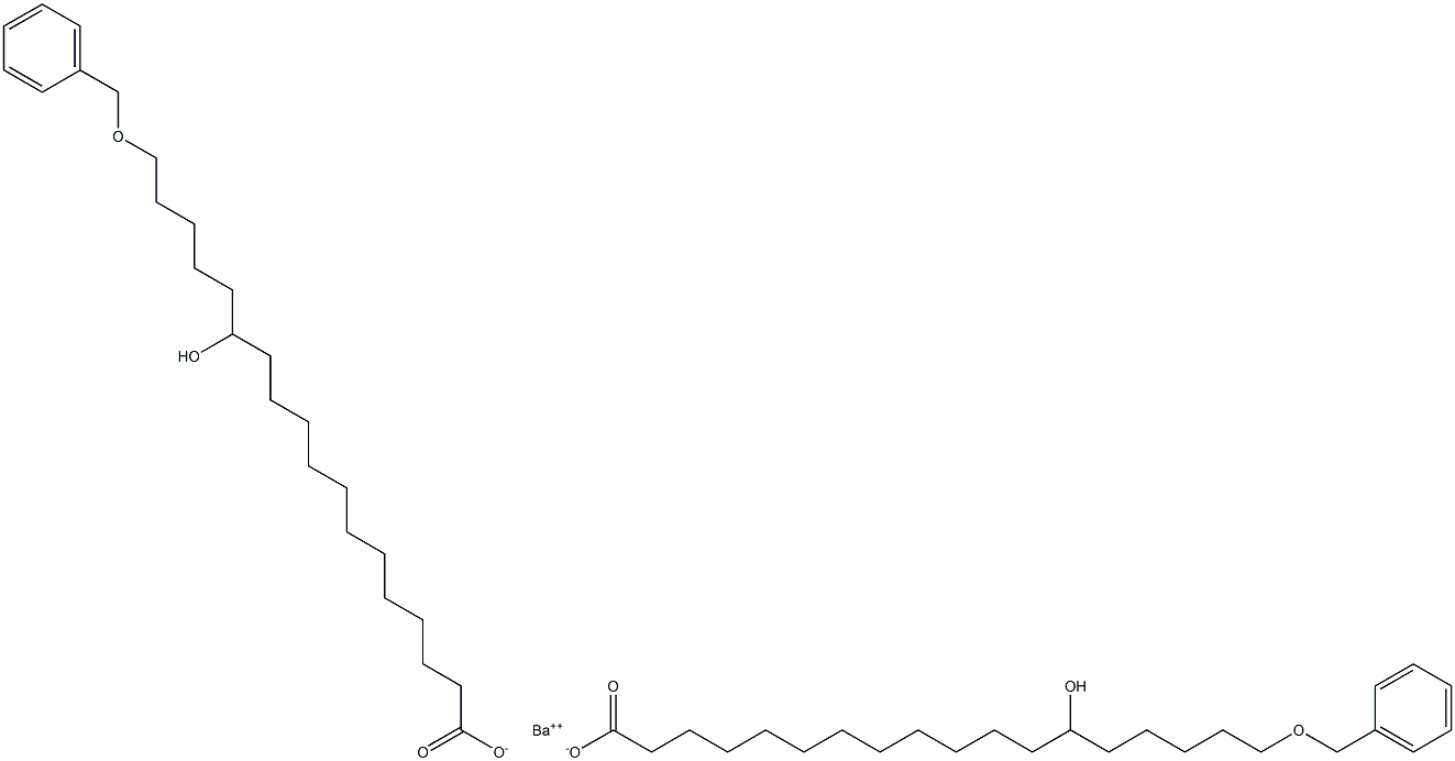 Bis(18-benzyloxy-13-hydroxystearic acid)barium salt Struktur