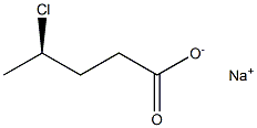 [R,(-)]-4-Chlorovaleric acid sodium salt Struktur