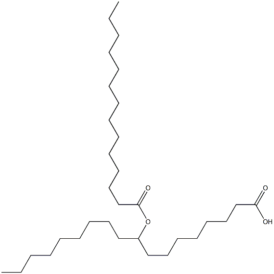 9-Myristoyloxyoctadecanoic acid Struktur