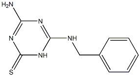 4-Amino-6-benzylamino-1,3,5-triazine-2(1H)-thione Struktur