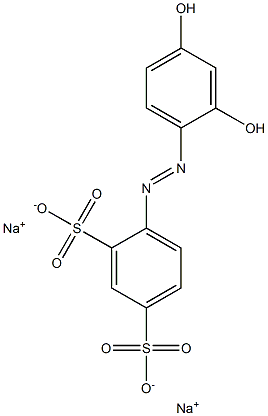 2',4'-Dihydroxyazobenzene-2,4-disulfonic acid disodium salt Struktur