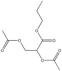 (-)-2-O,3-O-Diacetyl-L-glyceric acid propyl ester Struktur