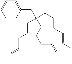 Tri(4-hexenyl)benzylaminium Struktur