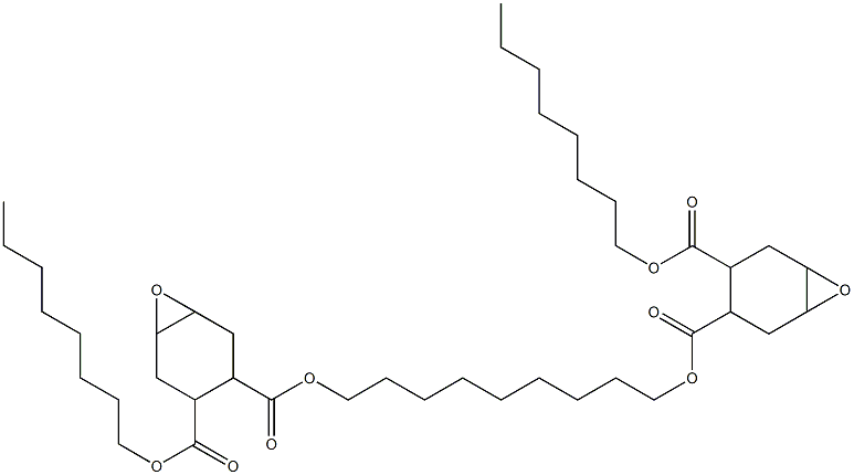 Bis[2-(octyloxycarbonyl)-4,5-epoxy-1-cyclohexanecarboxylic acid]1,9-nonanediyl ester Struktur