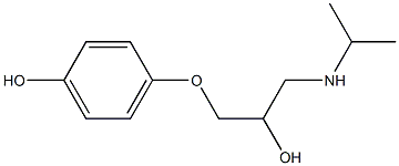 4-[2-Hydroxy-3-(isopropylamino)propoxy]phenol Struktur