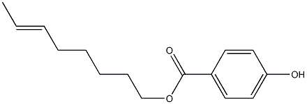 4-Hydroxybenzoic acid 6-octenyl ester Struktur