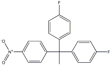 1,1-Bis(4-fluorophenyl)-1-(4-nitrophenyl)ethane Struktur