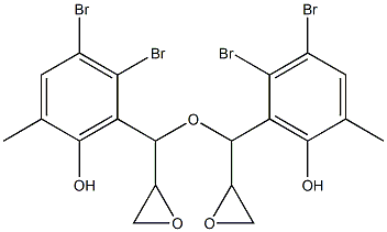 2,3-Dibromo-6-hydroxy-5-methylphenylglycidyl ether Struktur