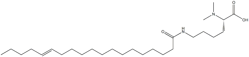 N6-(14-Nonadecenoyl)-N2,N2-dimethyllysine Struktur