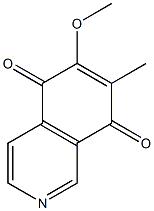 6-Methoxy-7-methylisoquinoline-5,8-dione Struktur