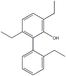 3,6-Diethyl-2-(2-ethylphenyl)phenol Struktur