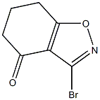 3-Bromo-4,5,6,7-tetrahydro-1,2-benzisoxazol-4-one Struktur