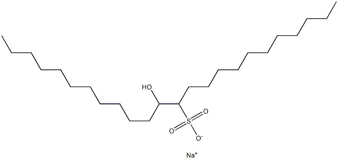 13-Hydroxytetracosane-12-sulfonic acid sodium salt Struktur