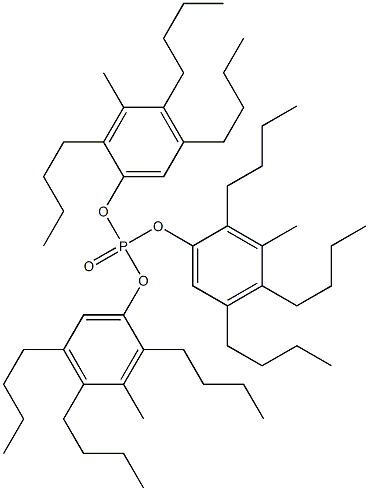 Phosphoric acid tris(3-methyl-2,4,5-tributylphenyl) ester Struktur