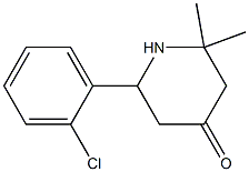 6-(o-Chlorophenyl)-2,2-dimethyl-4-piperidone Struktur