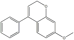 4-Phenyl-7-methoxy-2H-1-benzopyran Struktur