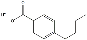 4-Butylbenzoic acid lithium salt Struktur