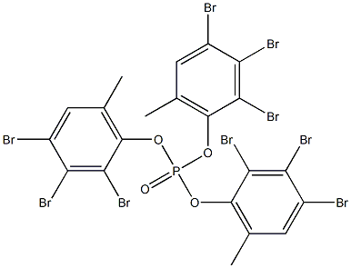 Phosphoric acid tris(2,3,4-tribromo-6-methylphenyl) ester Struktur