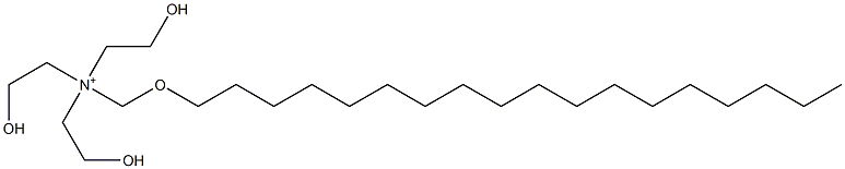 2-Hydroxy-N,N-bis(2-hydroxyethyl)-N-[(octadecyloxy)methyl]ethanaminium Struktur