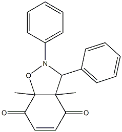 1,6-Dimethyl-8,9-diphenyl-7-oxa-8-azabicyclo[4.3.0]non-3-ene-2,5-dione Struktur