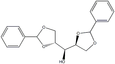 1-O,2-O:4-O,5-O-Dibenzylidene-D-xylitol Struktur