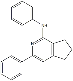 6,7-Dihydro-N,3-diphenyl-5H-cyclopenta[c]pyridin-1-amine Struktur