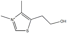 5-(2-Hydroxyethyl)-3,4-dimethylthiazolium Struktur