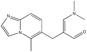 5-Methyl-6-[2-[(dimethylamino)methylene]-3-oxopropyl]imidazo[1,2-a]pyridine Struktur