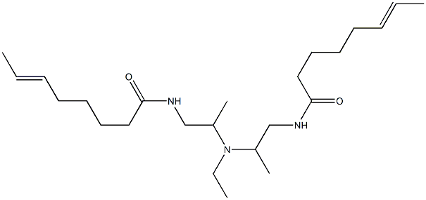 N,N'-[Ethyliminobis(2-methyl-2,1-ethanediyl)]bis(6-octenamide) Struktur