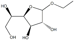 Ethyl D-glucofuranoside Struktur