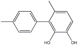 3-(4-Methylphenyl)-4-methylbenzene-1,2-diol Struktur