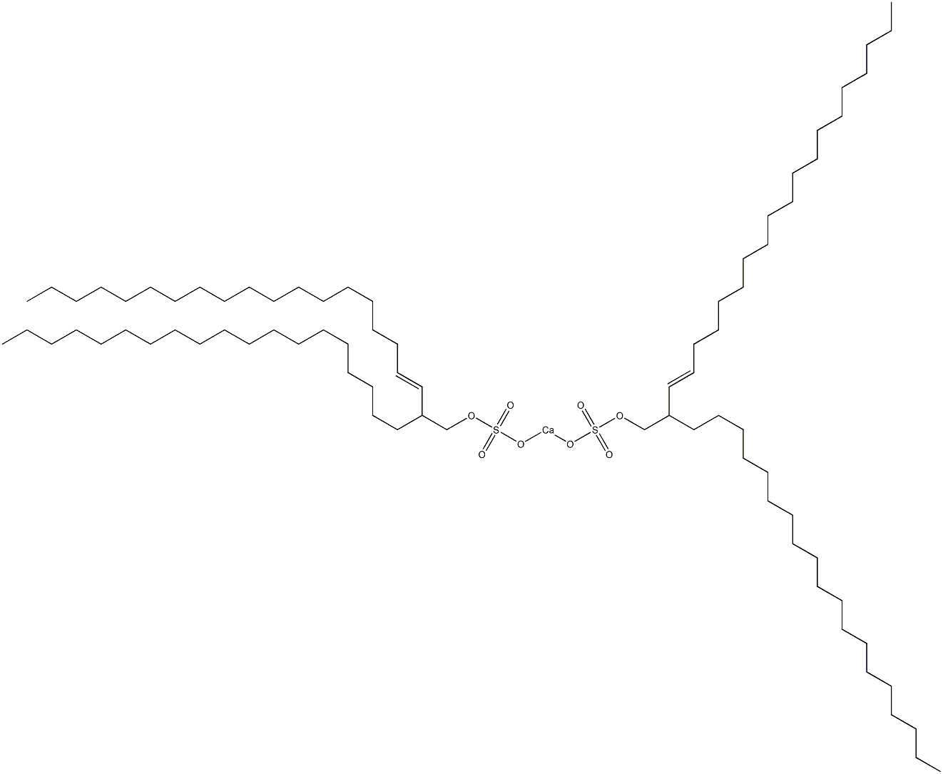 Bis(2-nonadecyl-3-henicosenyloxysulfonyloxy)calcium Struktur