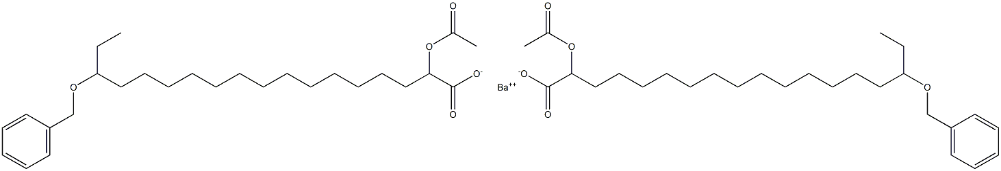 Bis(16-benzyloxy-2-acetyloxystearic acid)barium salt Struktur